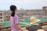 「スカイツリーの隣は・・船堀タワーなんですよ」「へーー知らなかったよ」