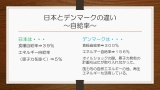 日本とデンマークの違い～自給率～