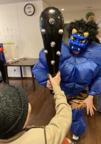 今年の鬼は筋肉質にパワーアップ！！