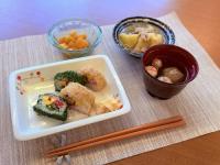 お昼は巻き寿司・・大好評でした♪