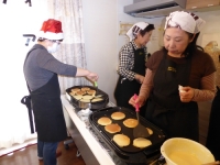 なぎさグループ様からのプレゼントは、焼き立てのホットケーキです！